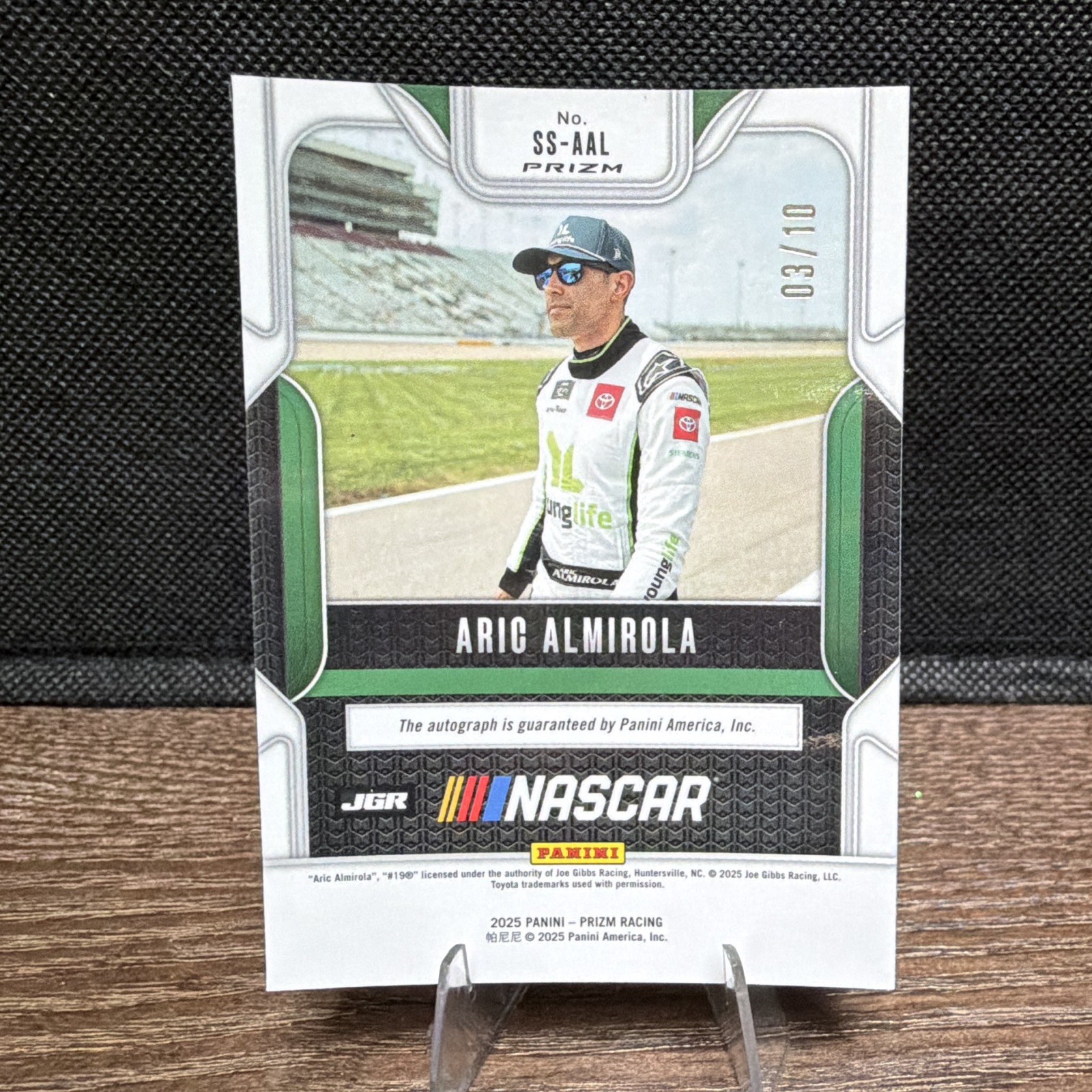 Panini 2025 Aric Almirola 6-Card Prizm Racing Sensational Signatures Autos
