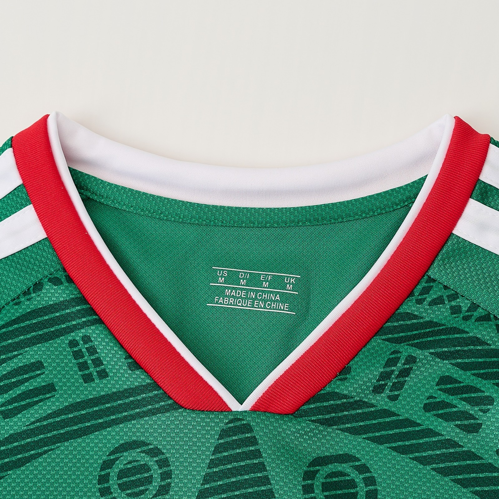 Unisex 2026 World Cup Mexico Home Soccer Jersey,Aztec Geometric Pattern