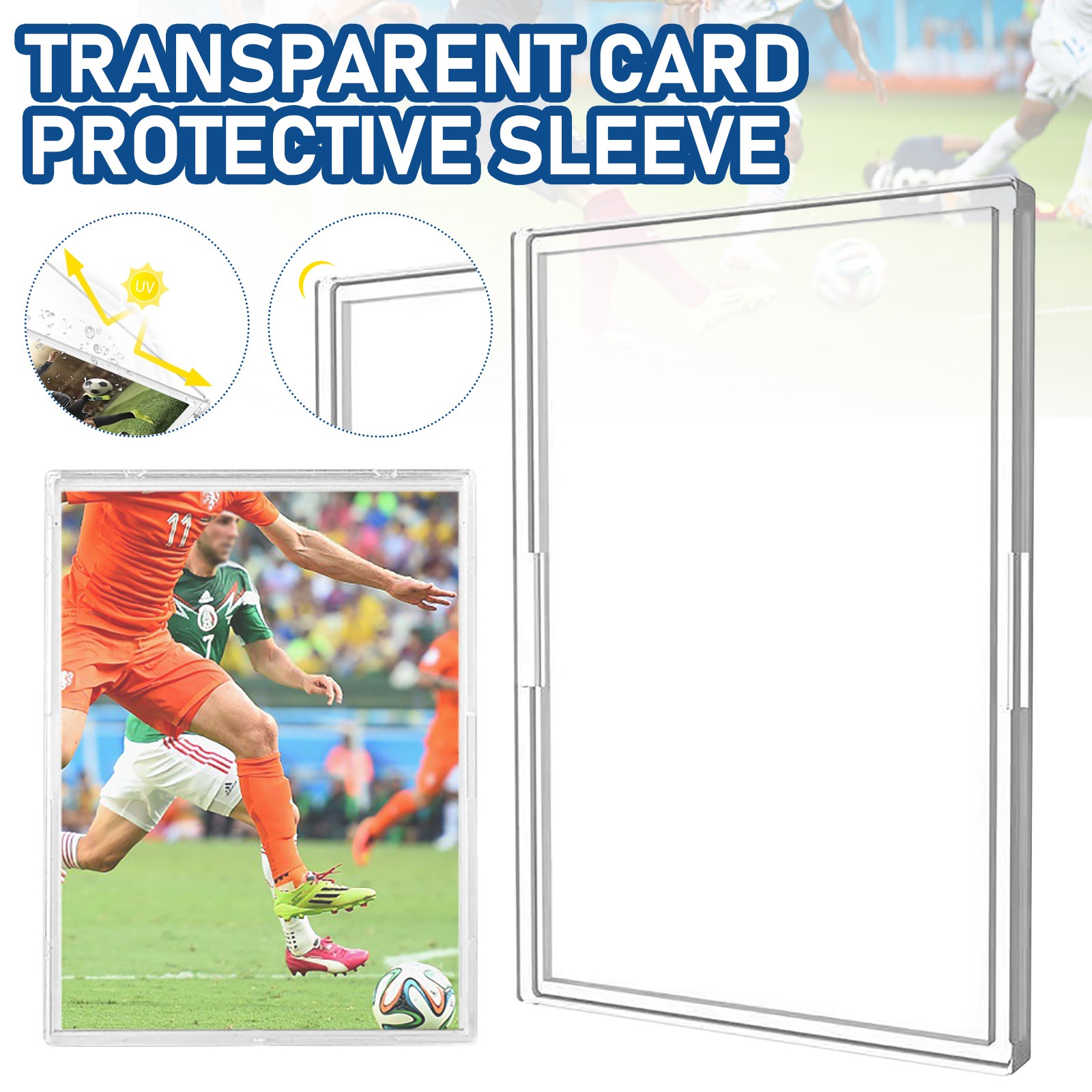 50-500Pcs Clear Trading Sleeves Card Protector Holder For Sports Card Display