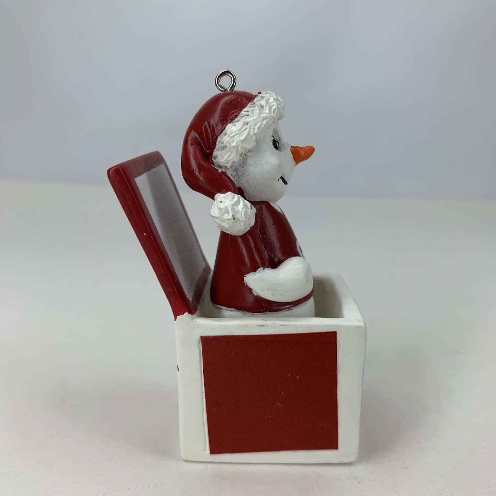 OU Oklahoma Sooners Jack In The Box Christmas Ornament 2.75″ Snowman Decor