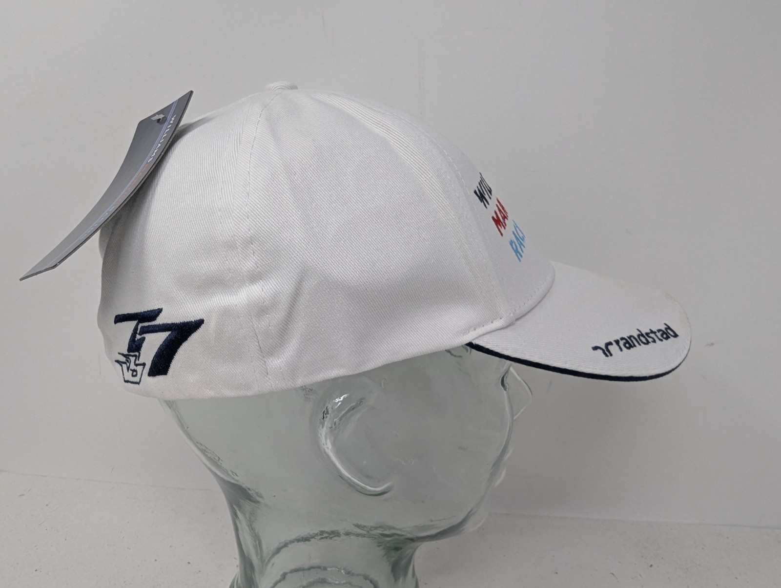 Williams Martini Racing Hat Cap Flex Fit One Size White F1 Racing Mens