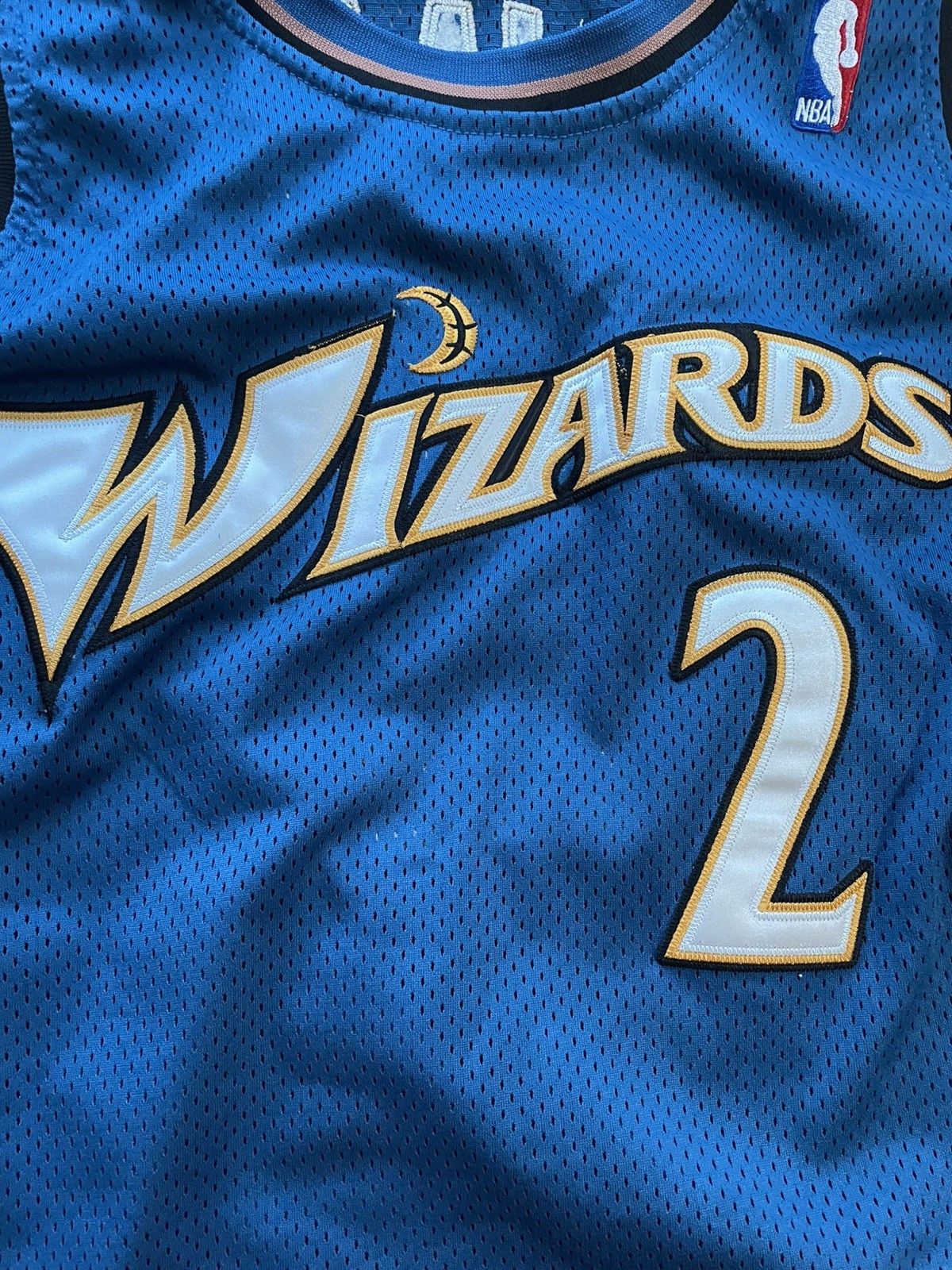 John Wall #2 Blue Adidas Swingman NBA Washington Wizards Men’s S Jersey (C528)