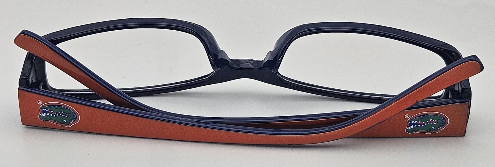 Florida Gators Eyeglasses Frame Blue Orange Logo Womens Rectangular E4