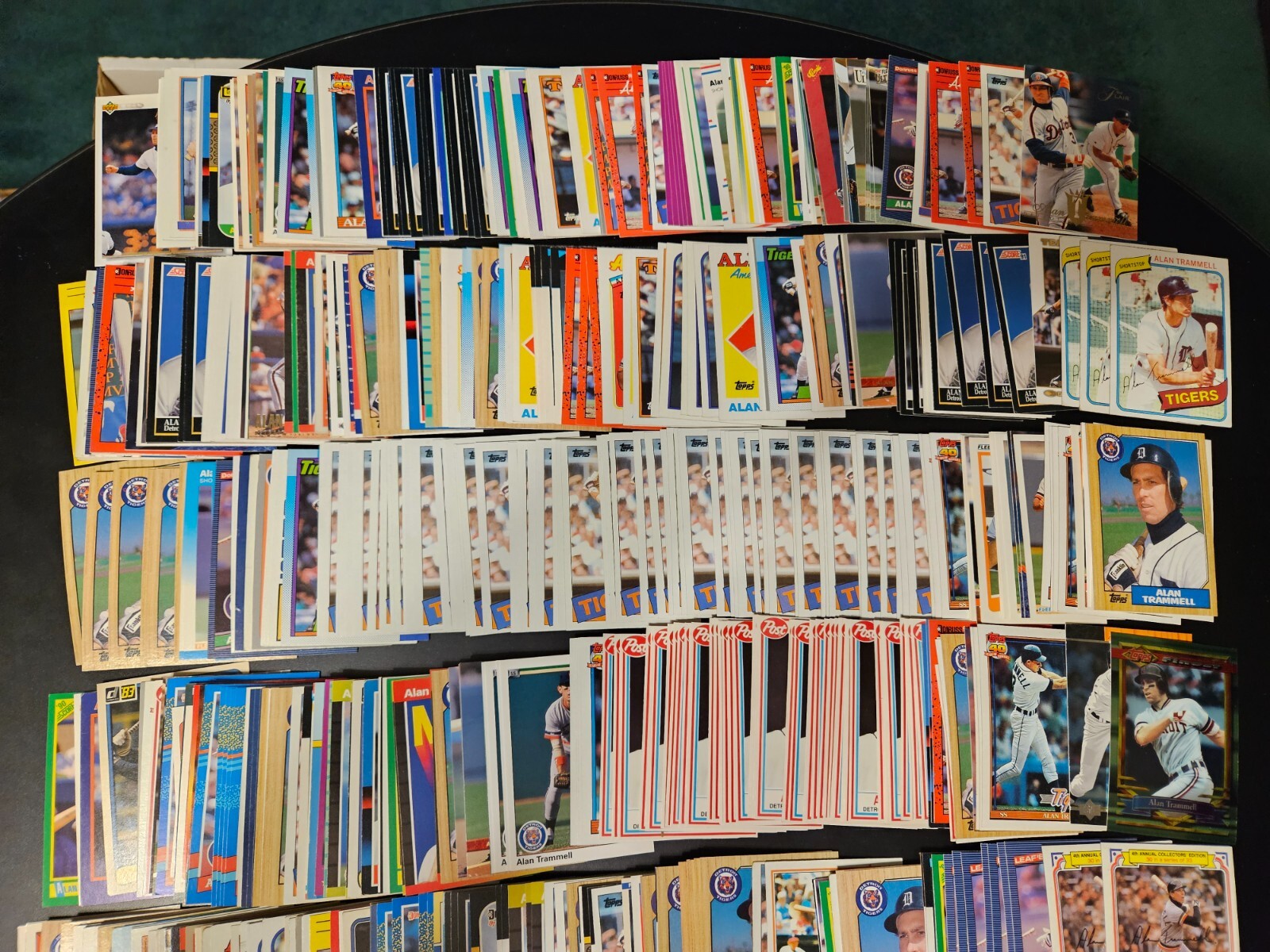Huge HOF Player Lot of 800 Alan Trammell Cards – Inserts, Base, Parallels