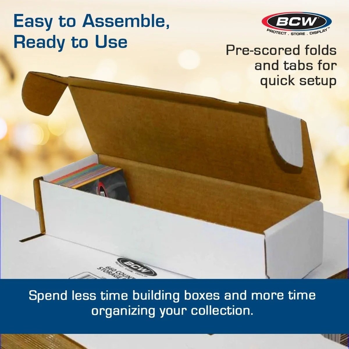 10 BCW 660 Count Corrugated Cardboard Boxes Baseball Trading Cards Storage DEAL
