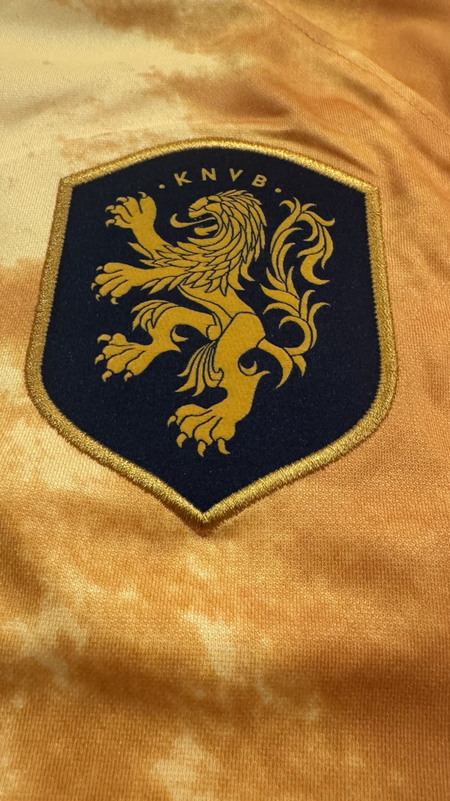 Nike DriFit 2022-23 NETHERLANDS Gold/Yellow Home Soccer Jersey DN0694-845 Mens L