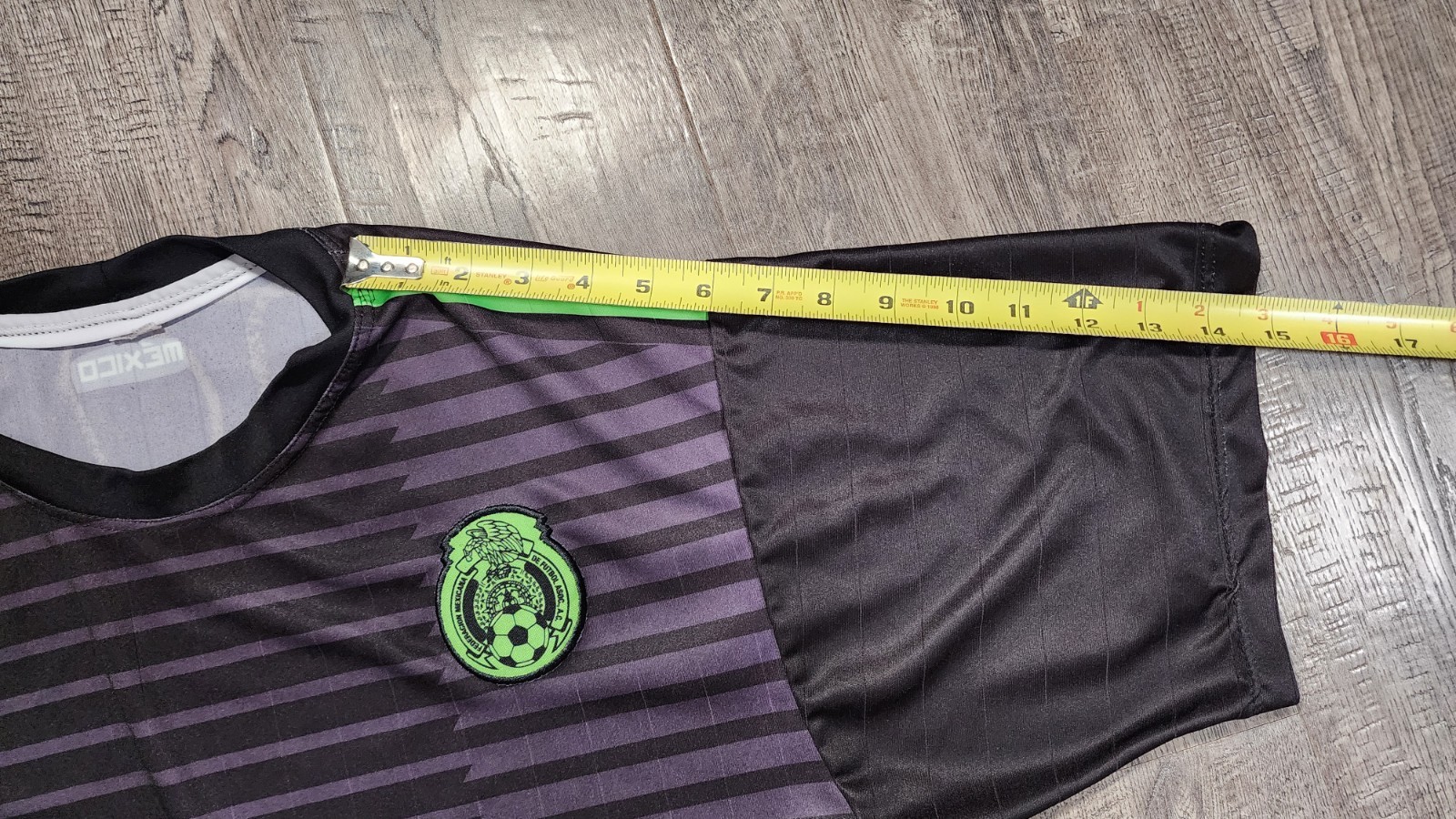 Mexico National Team FMF Soccer Jersey Men’s Black Green Graphic Shirt No Tag
