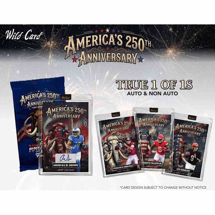 2026 Wild Card America’s 250th Anniversary Mammoth Football Sealed 26WCFA250THM