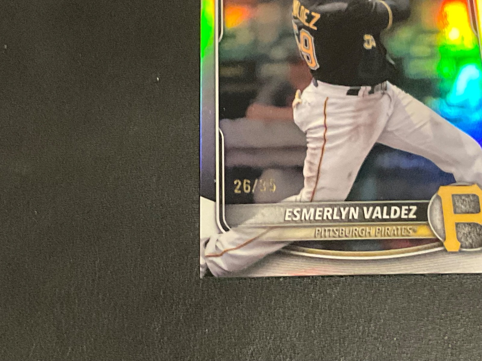 Esmerlyn Valdez 2025 Bowman Draft Logo RefractorProspect Card BCP-245 Serial /35