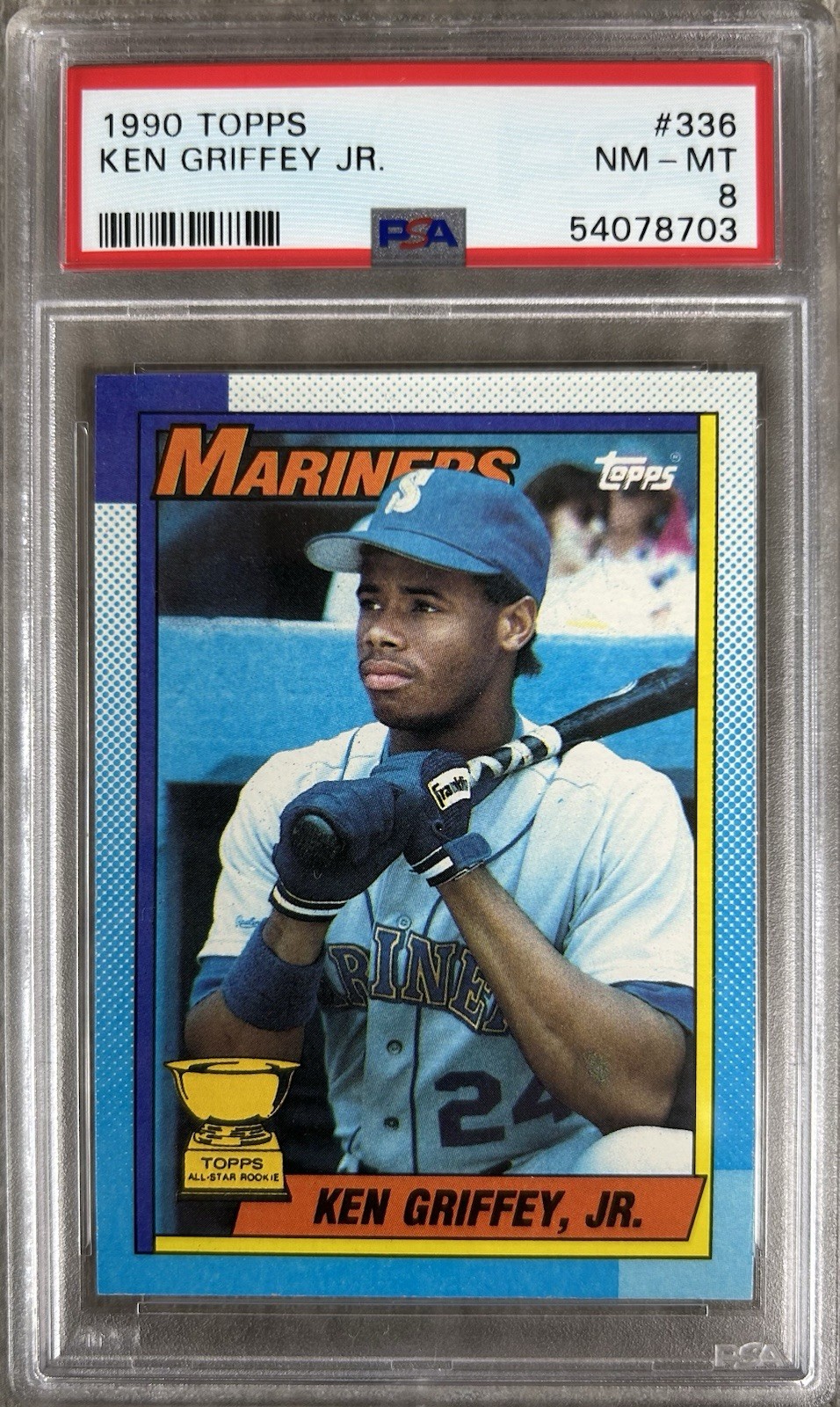 1990 Topps Ken Griffey Jr PSA 8 ALL-STAR ROOKIE Gold Cup Mariners HOF