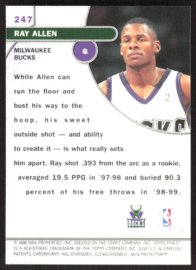 4697H 1999-00 Finest #247 Ray Allen