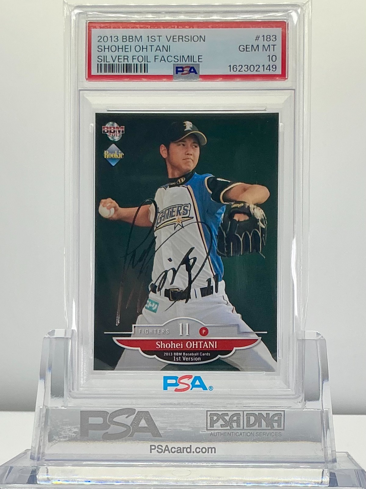 SHOHEI OHTANI 2013BBM 1ST VERSION〝RED WING〟SILVER FOIL FACS#183 PSA10!POP34!RC