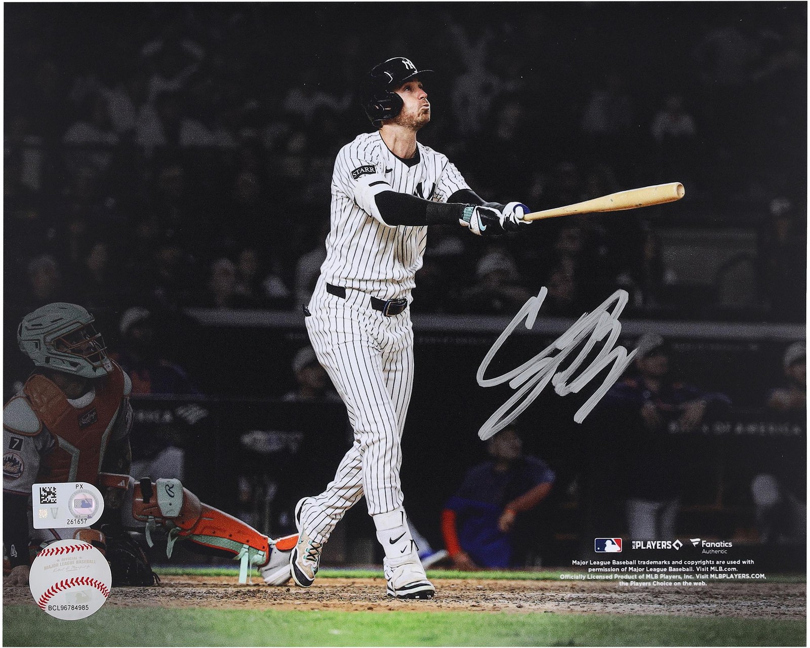 Cody Bellinger Yankees Signed 8″ x 10″ Subway Series Game Slam Spotlight Photo