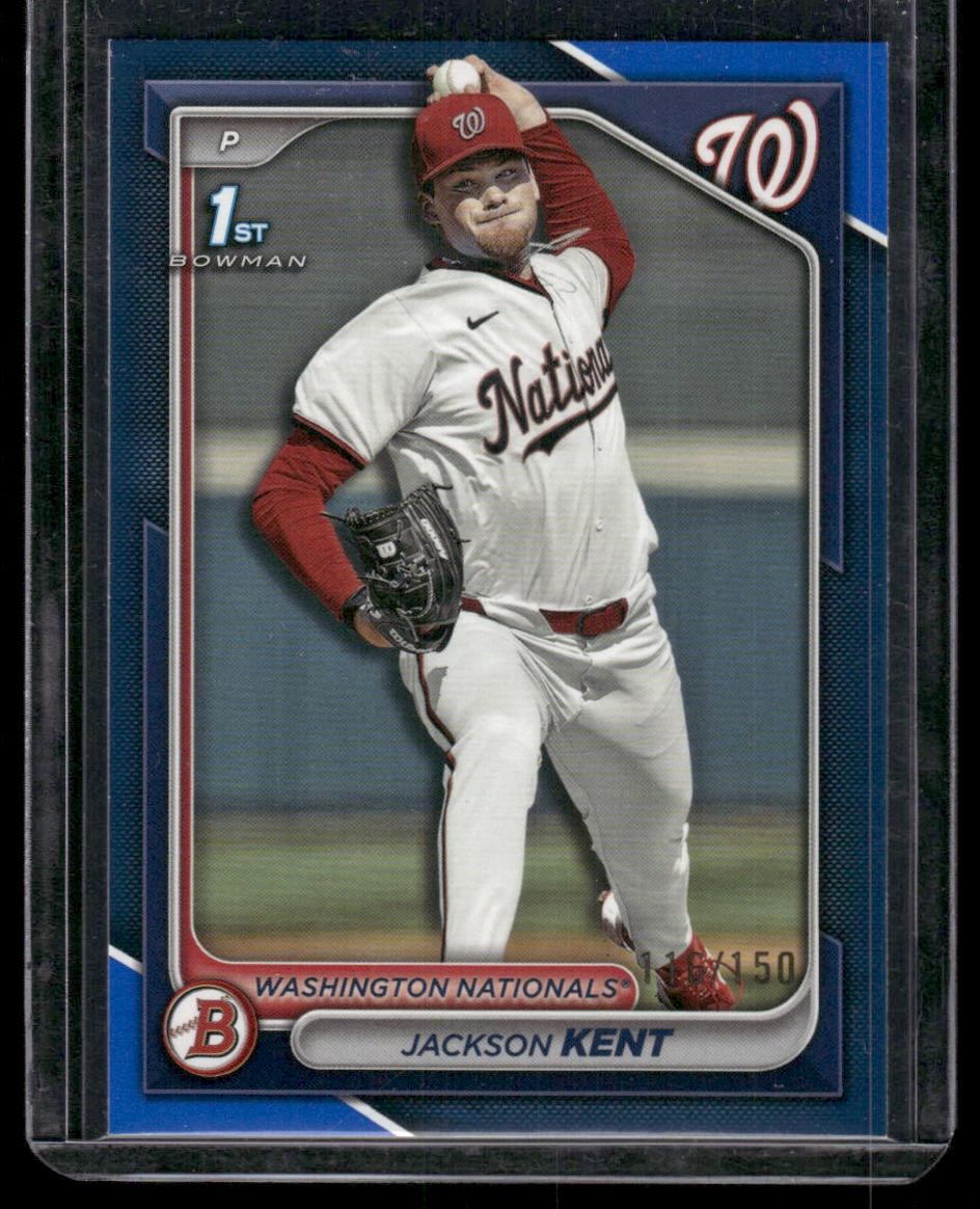 2024 Bowman Draft #BD-174 Jackson Kent Blue Border #/150