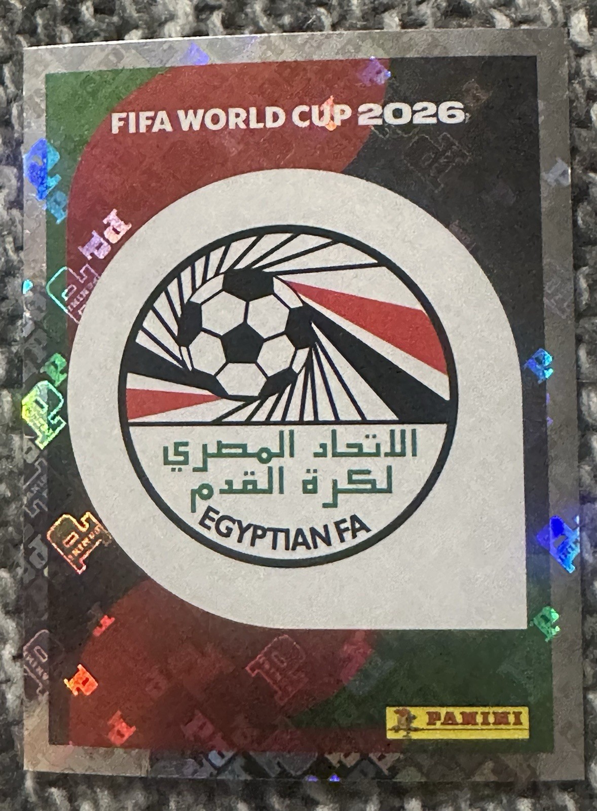 Panini FIFA World Cup 2026 Sticker Egypt Team Crest Badge Logo EGY 1