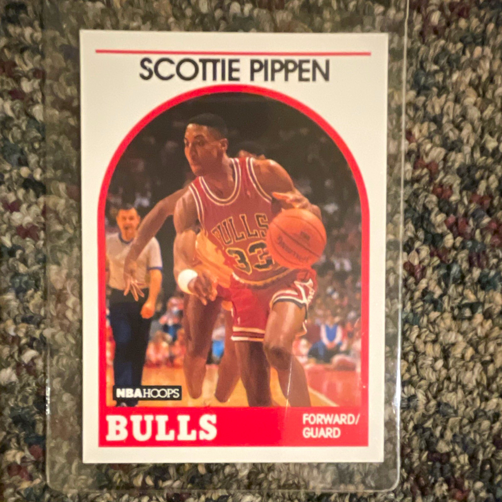 NBA Hoops 1989-90 Scottie Pippen #244 Base Set Chicago Bulls Basketball NBA