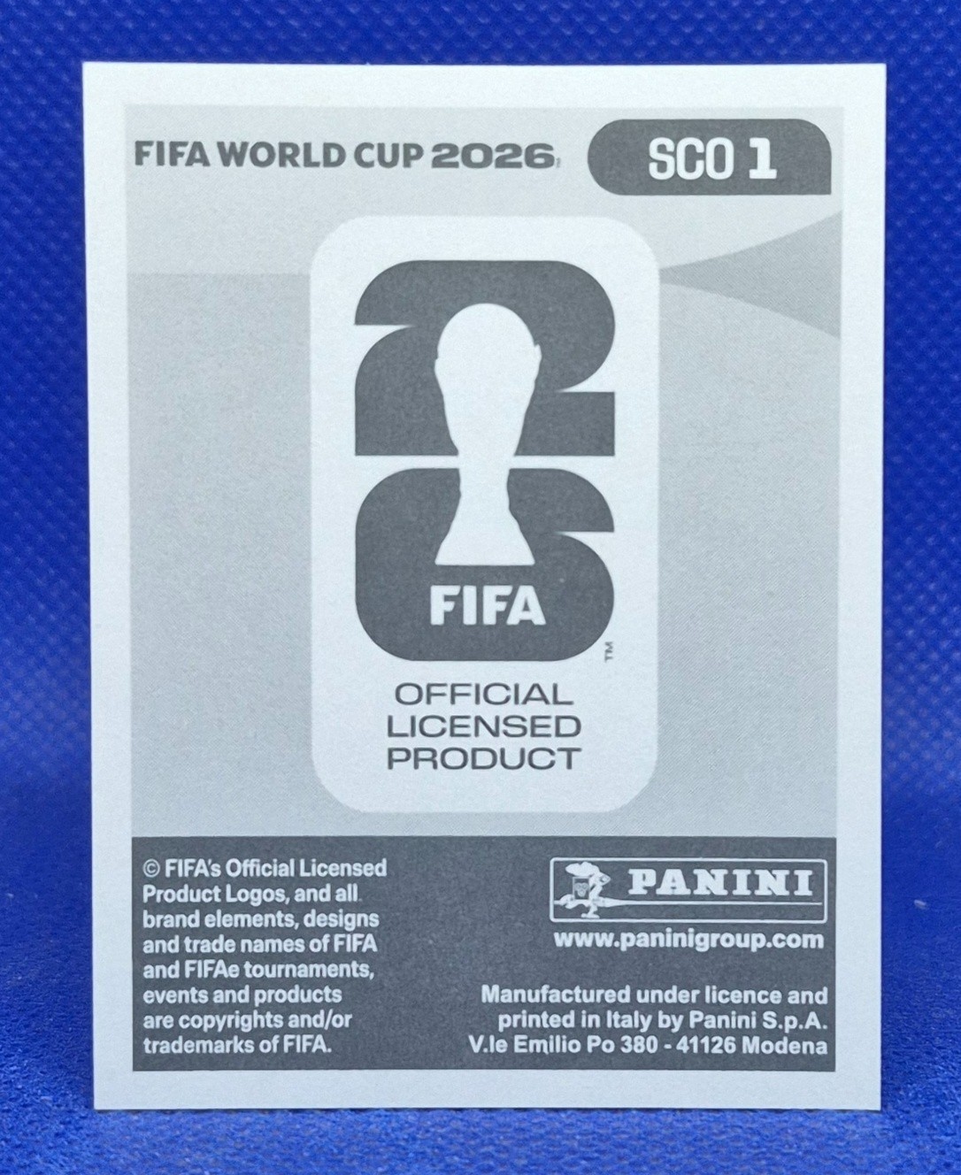 2026 Panini FIFA World Cup Sticker Scotland Team Logo #SCO 1 -US Edition