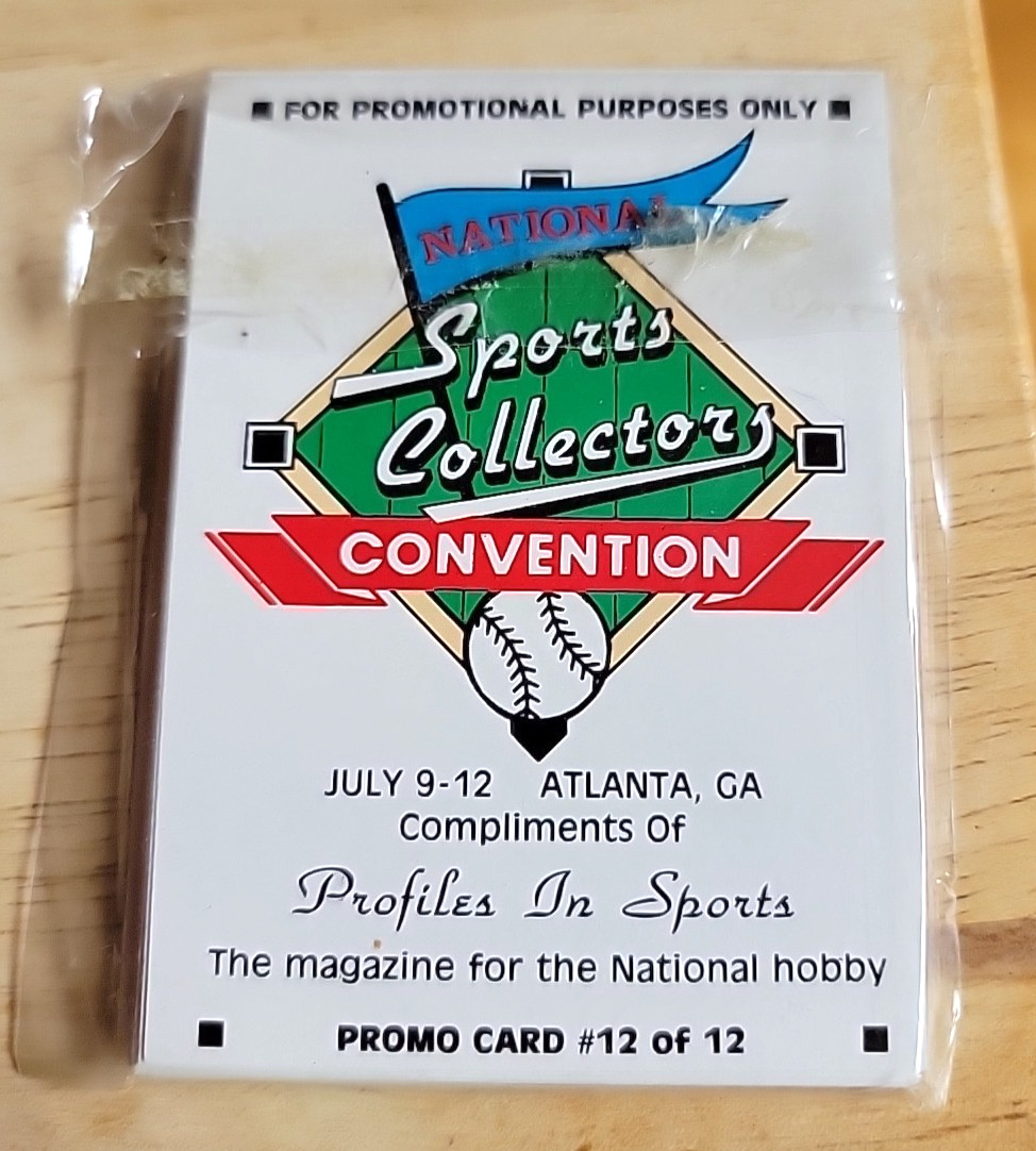 1992 NAT. SPORTS COLLECTOR CONVENTION, ATLANTA PROFILES IN SPORTS PROMO SET 12