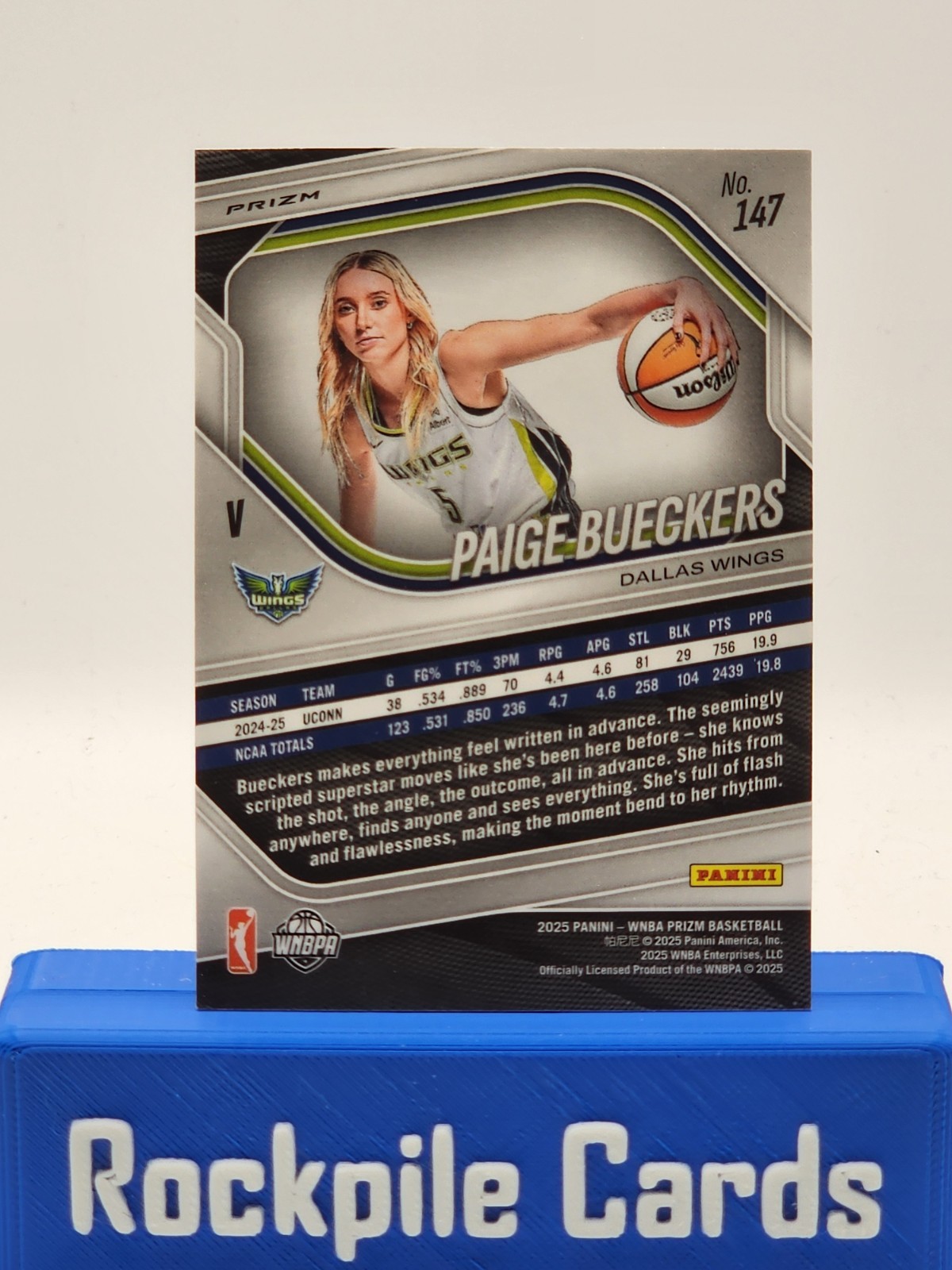 2025 Panini Prizm WNBA – Variation Paige Bueckers #147 White Seismic Prizm (RC)
