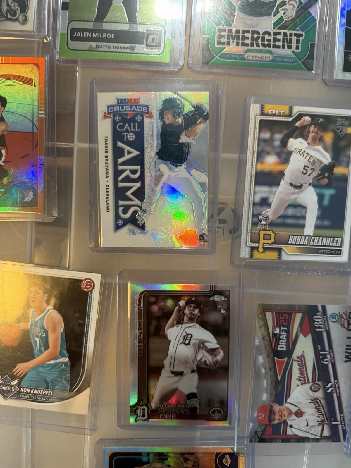 21 Cards Refractors Rookies , #d Autos Wemby Brunson LeBron Kon VJ MLB NFL NBA