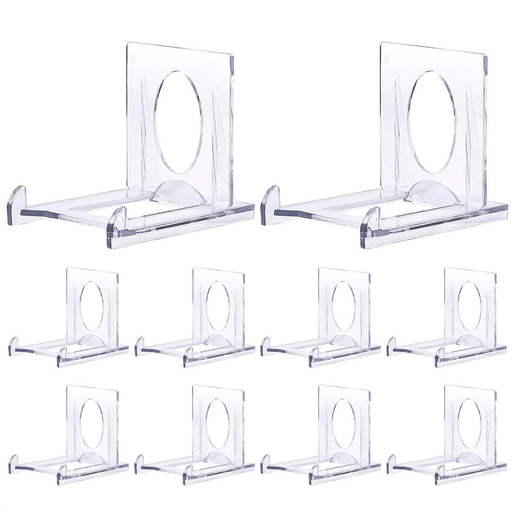 5-100x Mini Clear Adjustable Acrylic Easel Display Stand Holder For Trading Card
