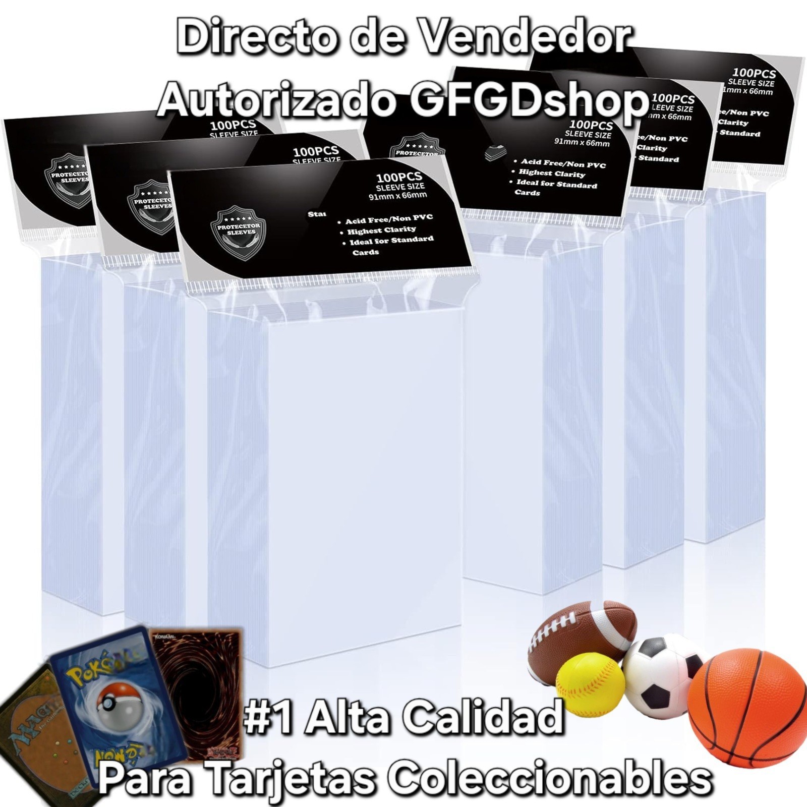 600 Fundas Transparentes Para Cartas Coleccionables MTG TCG Beisbol Poke Calidad