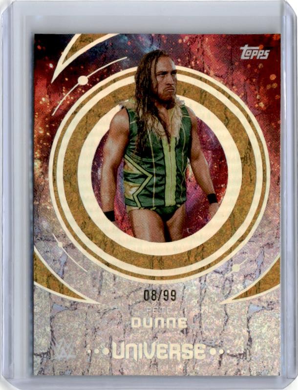 2025 Topps Universe WWE #4 Pete Dunne Gold Stone /75