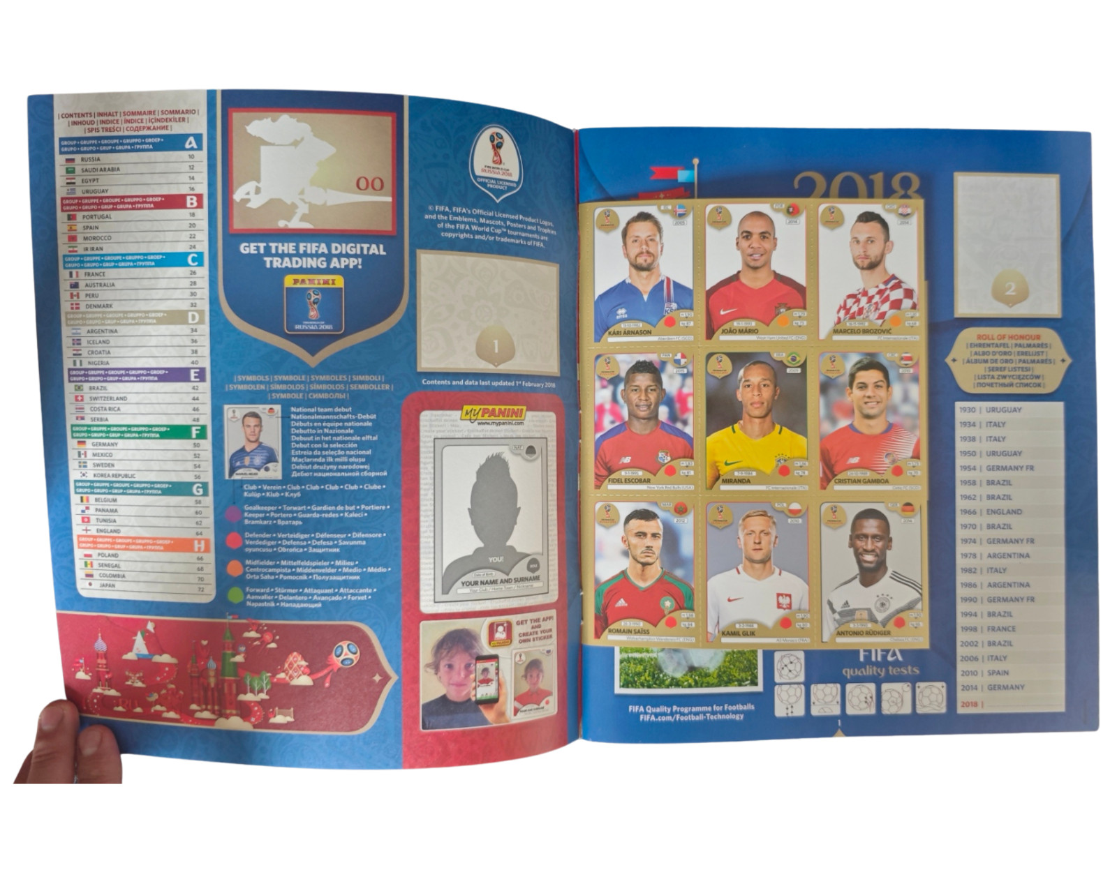 PANINI FIFA WORLD CUP RUSSIA 2018 GOLD SWISS EDITION EMPTY SOFT COVER ALBUM