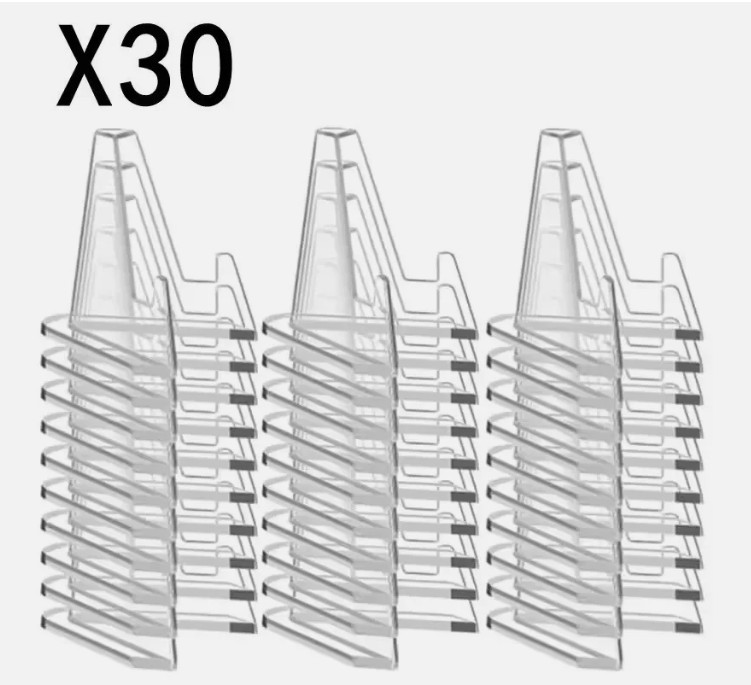 1-30Pcs Pack Clear Card Stands, Arcylic Card Display for Sports Graded
