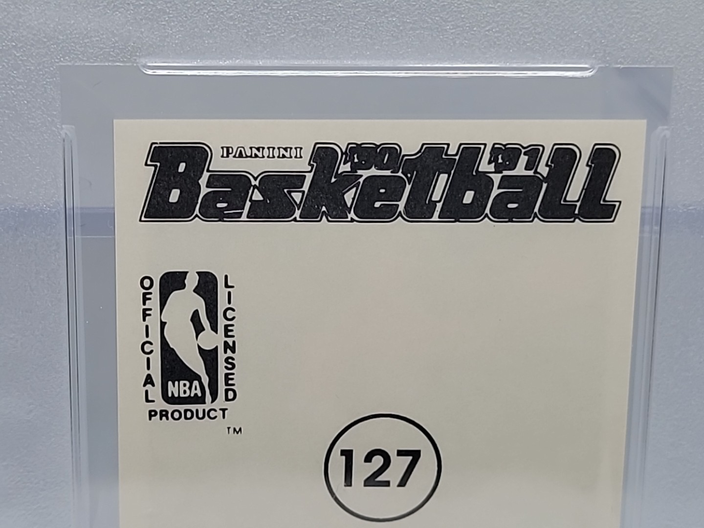 1990 NBA PANINI STICKER CHARLES BARKLEY #127 HAND CUT PSA 9 MINT VINTAGE