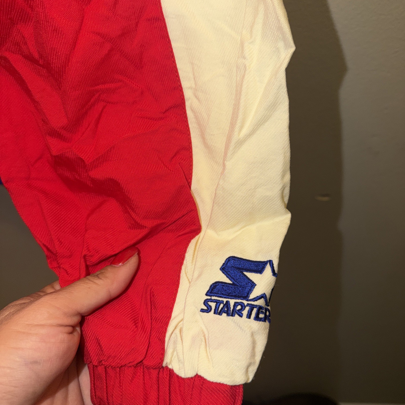 VTG USA Olympic Team Starter Jacket Sz L Full Zip Logo 90s Y2K Sports Nylon
