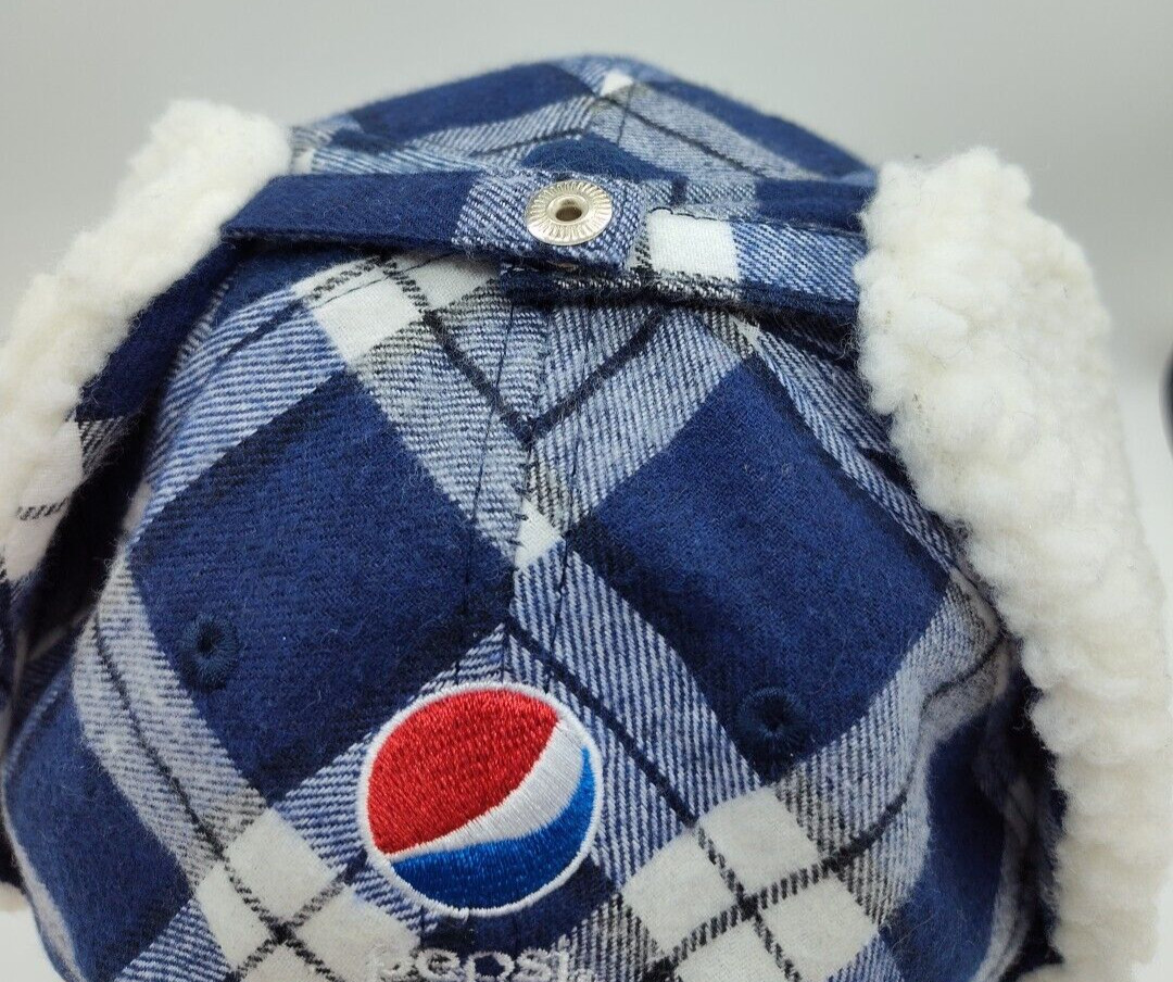Minnesota Twins Blue Plaid Trapper Hat Sherpa Lined Ear Flap Snapback Cap SGA