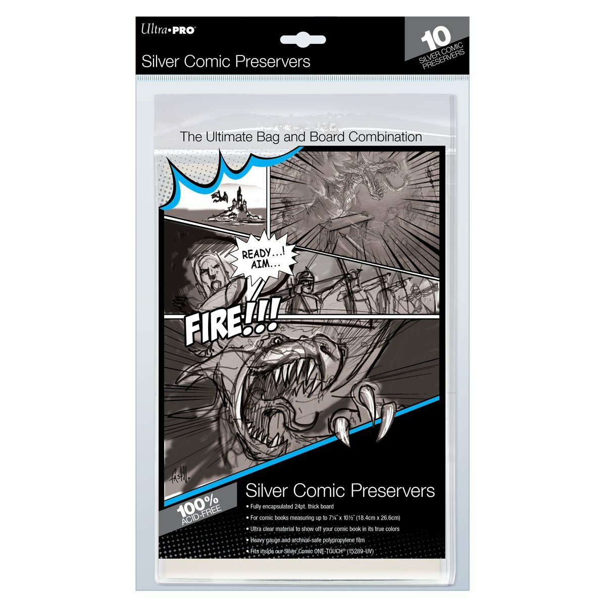 Ultra PRO Silver Age Comic Preserver 7.25″ x 10.5″ (10 ct.) NEW