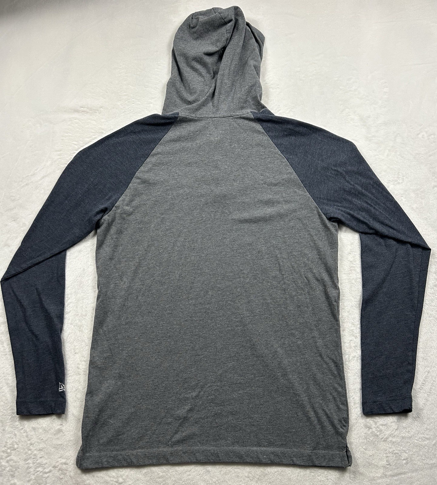 Milwaukee Brewers Mens Large Henley Hooded LS T-Shirt New Era Baseball MLB
