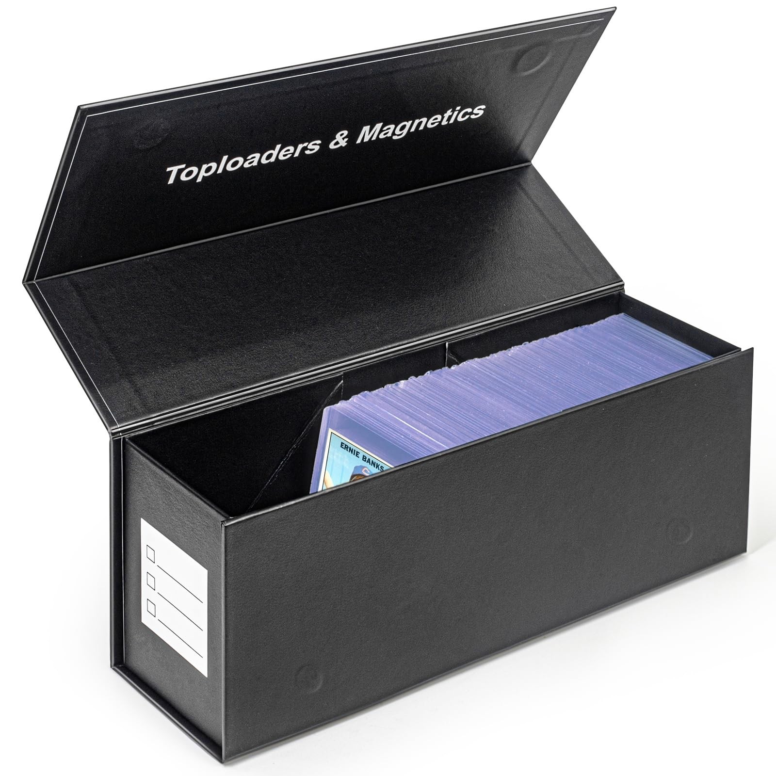 CollectHall Top loaders Storage Box for Trading Cards, Vertical Magnetic Clos…