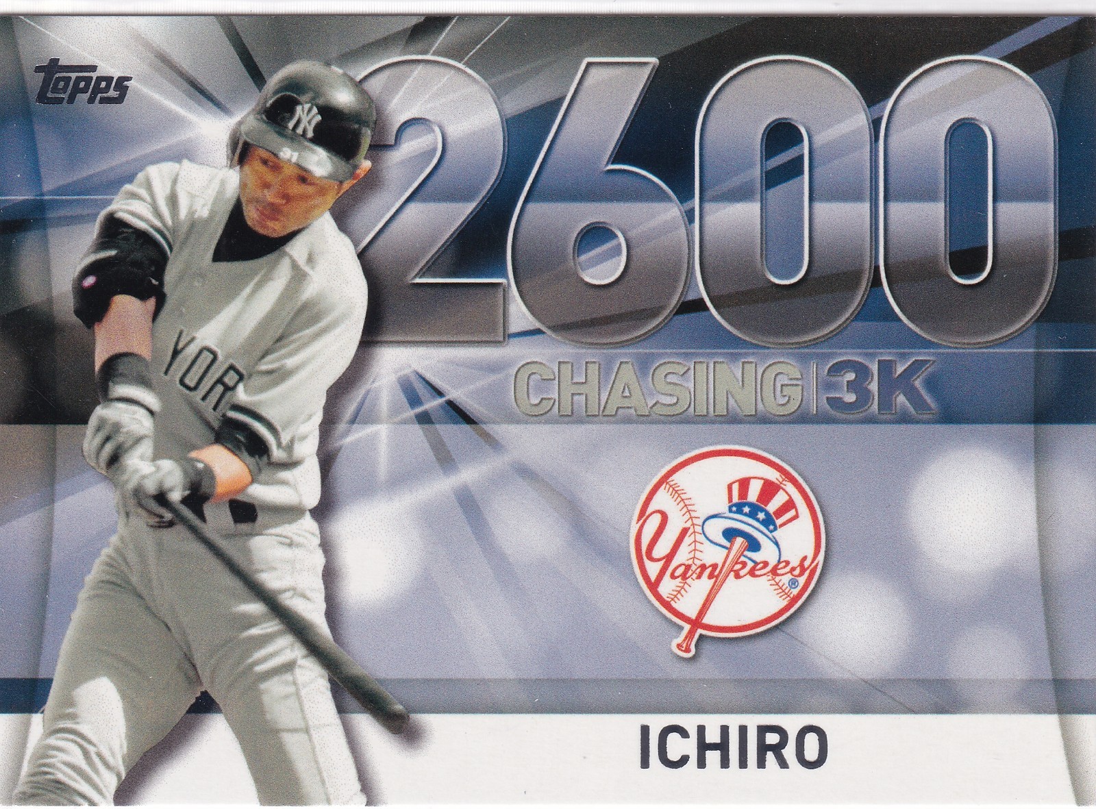 2016 Topps Ichiro Suzuki Chasing 3K – 2600 #3000-26 – New York Yankees