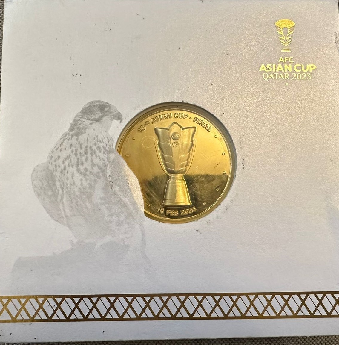 AFC Asian Cup Qatar 2023 Final Commemorative Coin – Jordan vs Qatar – Lusail Sta