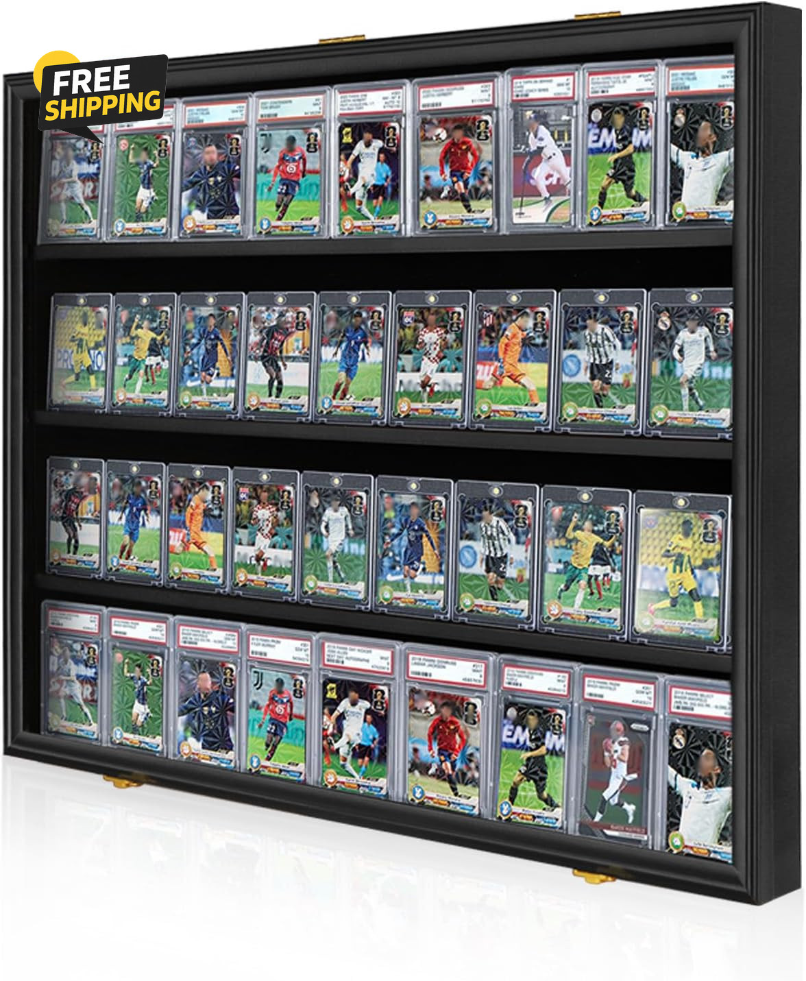 Graded Sports Card Display Case Lockable,Trading Card Wall Display Holder