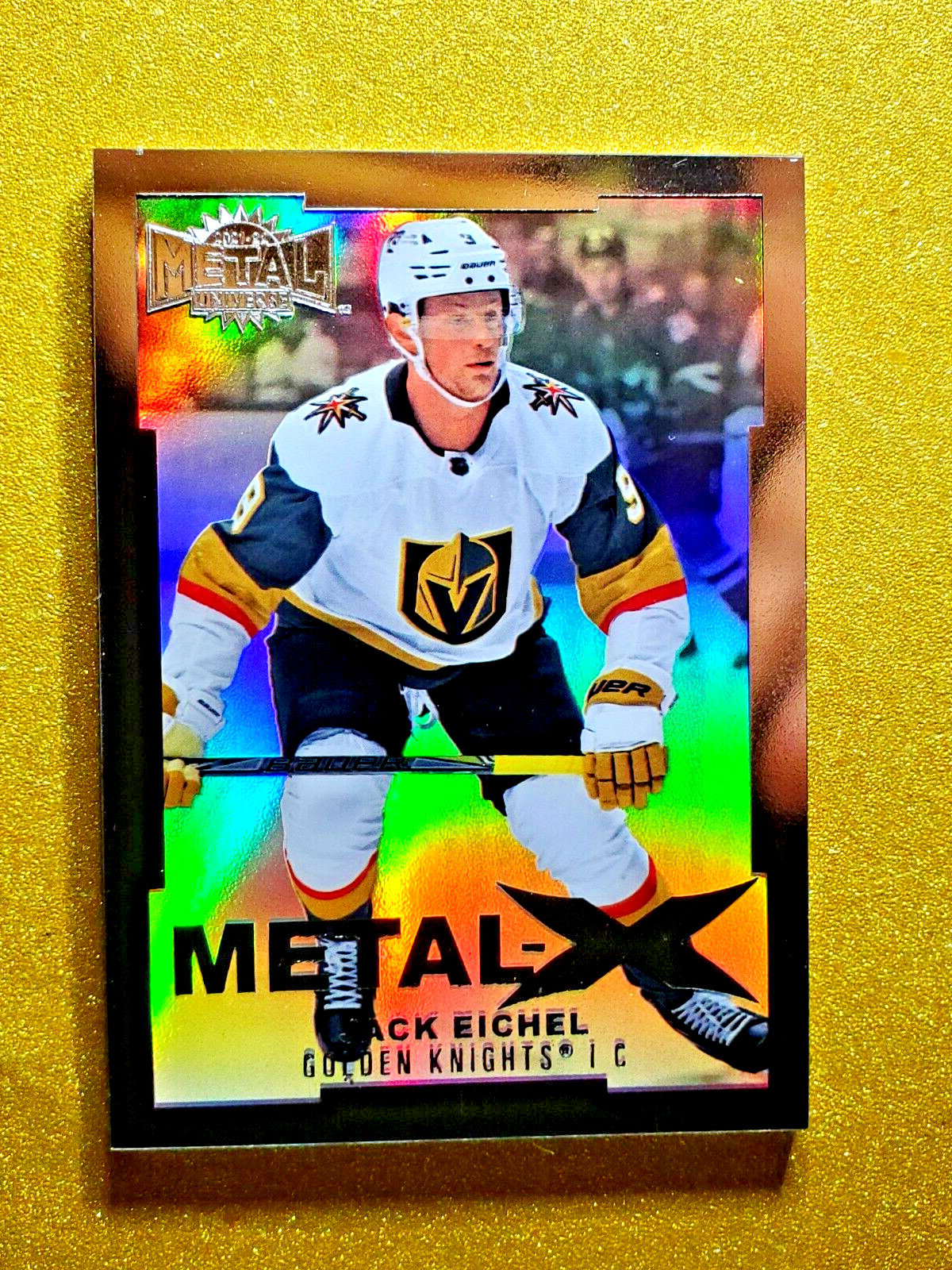 2021-22 Skybox NHL Metal Universe #MX31 Jack Eichel METAL X Holo SSP CASE HIT