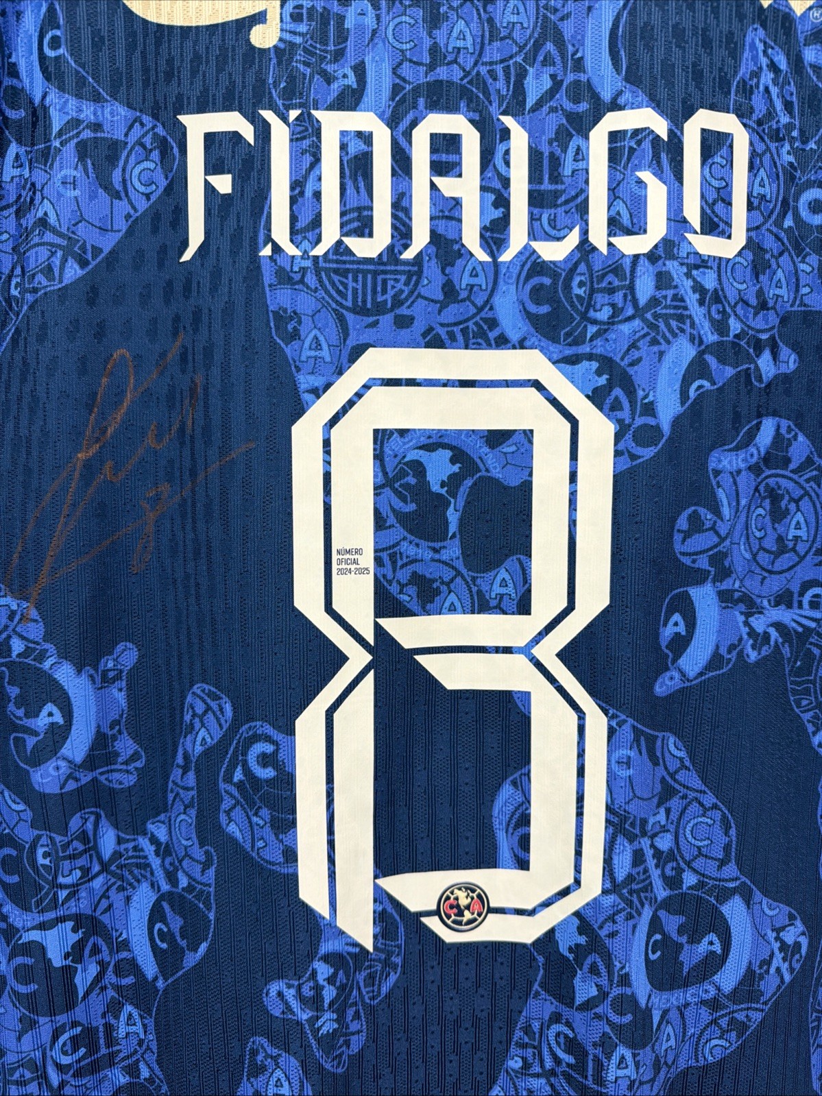 SIGNED Alvaro Fidalgo #8 Mens XL Nike Club America Authentic Away Jersey