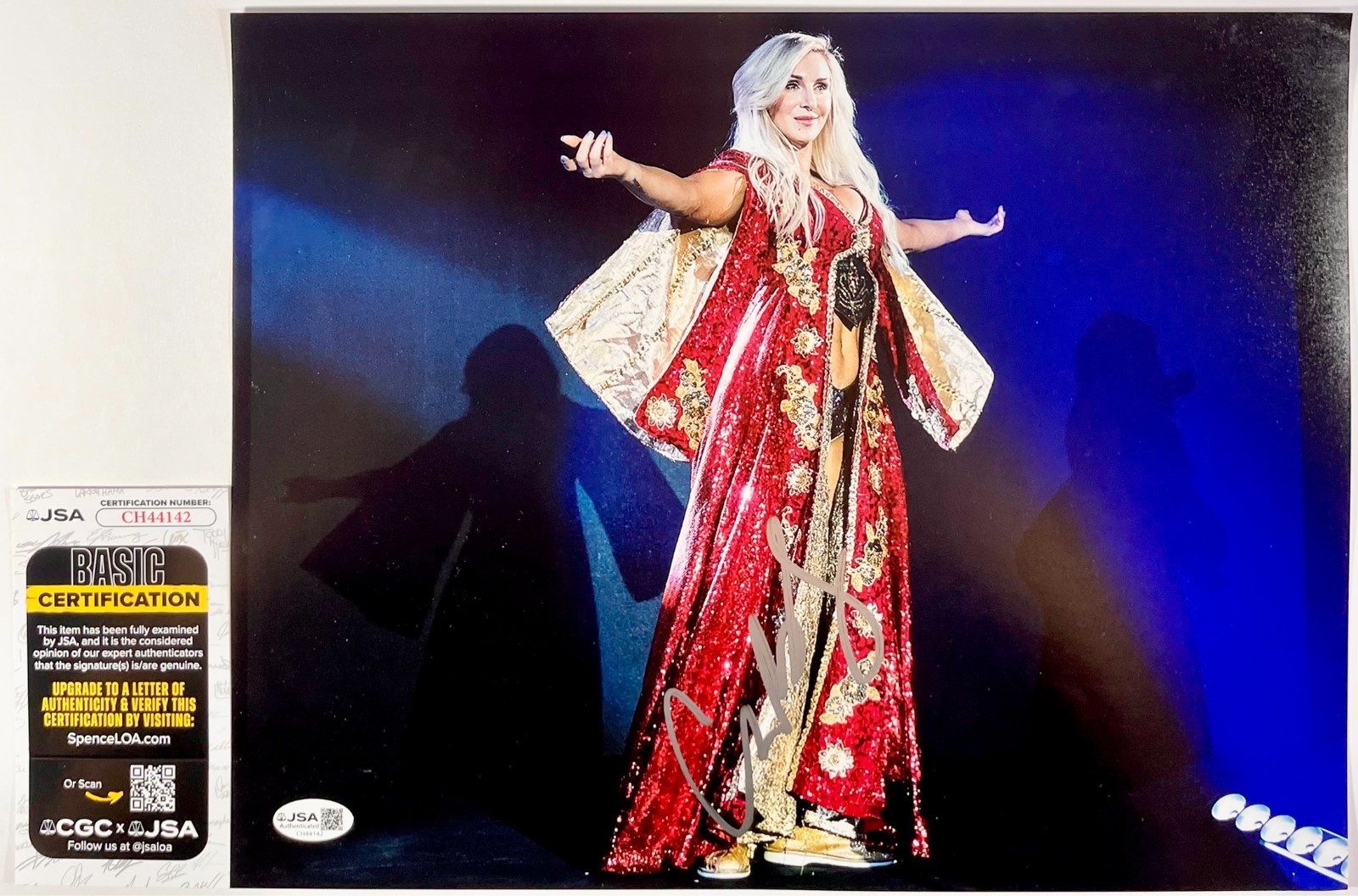 WWE Charlotte Flair Signed 11×14 Photo Authentic Autograph WrestleMania JSA COA