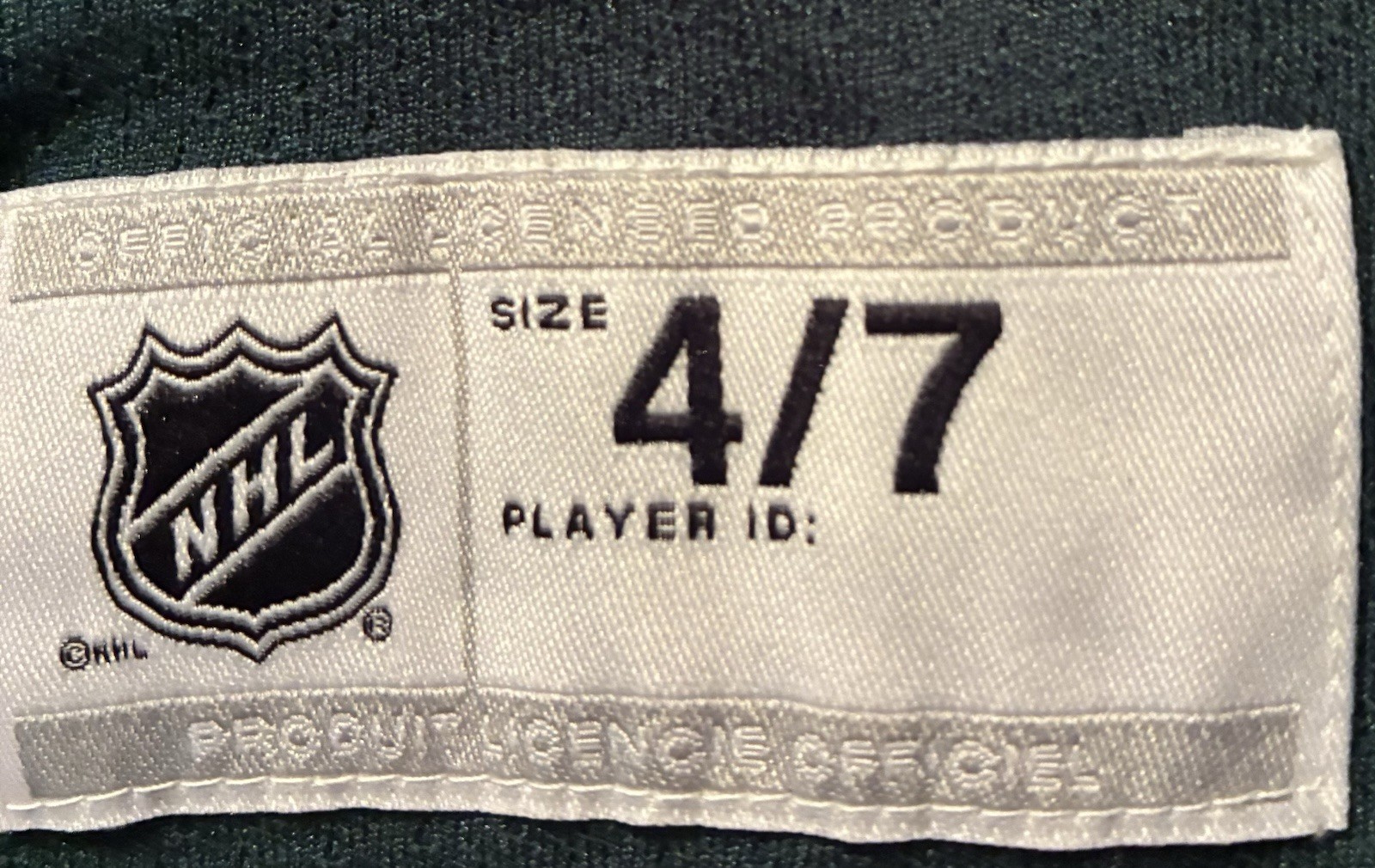 Minnesota Wild NHL Hockey Jersey Size 4/7 Green Beige Red Officially Licensed