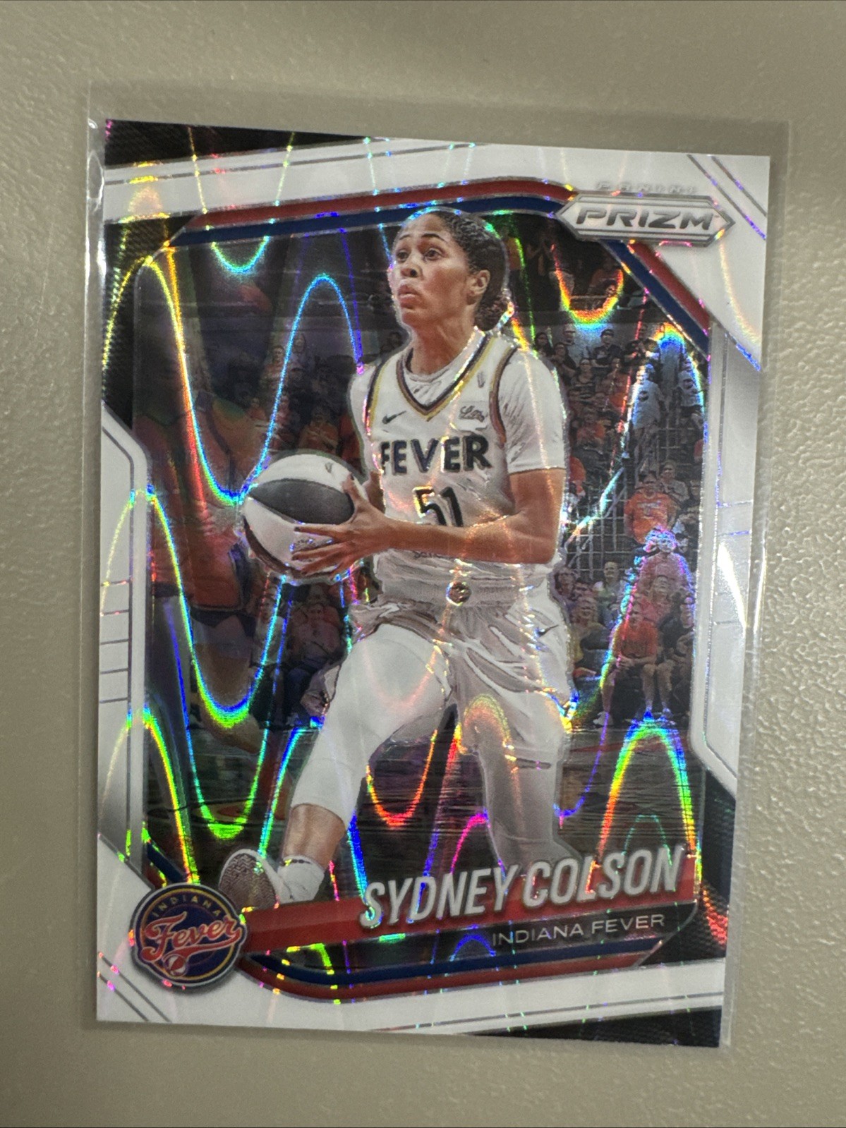 Sydney Colson 2025 Panini WNBA Prizm White Seismic #1 Indiana Fever