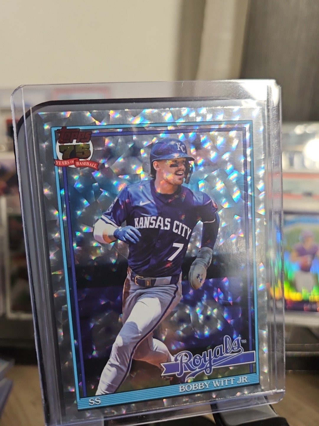 Topps 2026 Crackle Board foil Series 1 T91-3 Bobby Witt Jr. Kansas City Royals