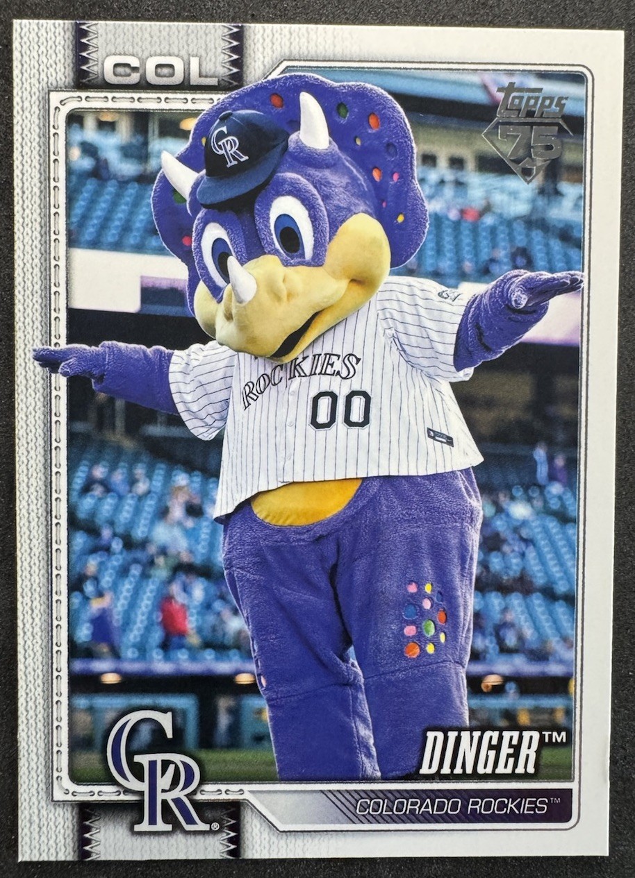 2026 Topps Series 1 Celebration – Mascots Dinger #M-4