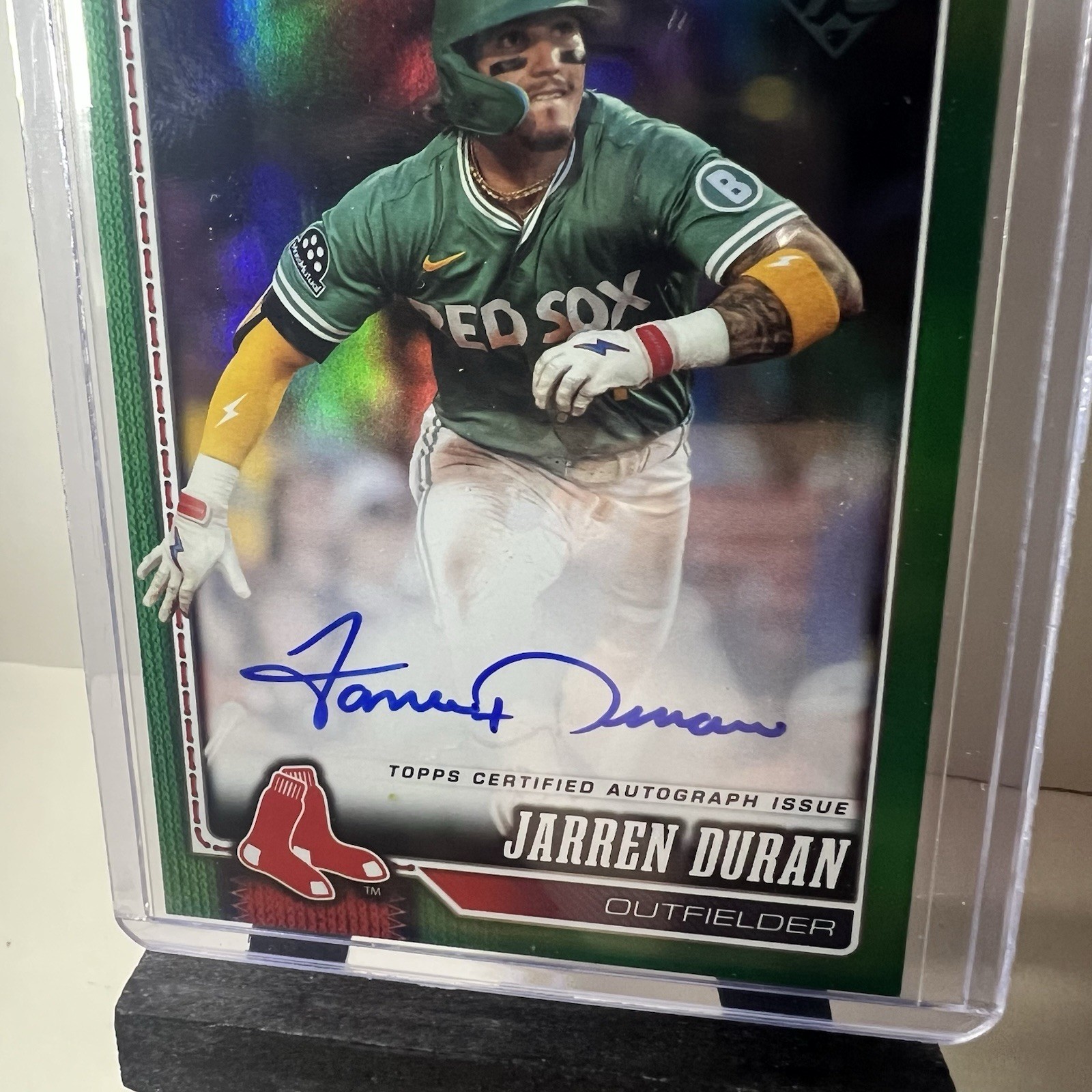 2026 Topps Series 2- Jarren Duran Autograph Green /99 Red Sox Color Match
