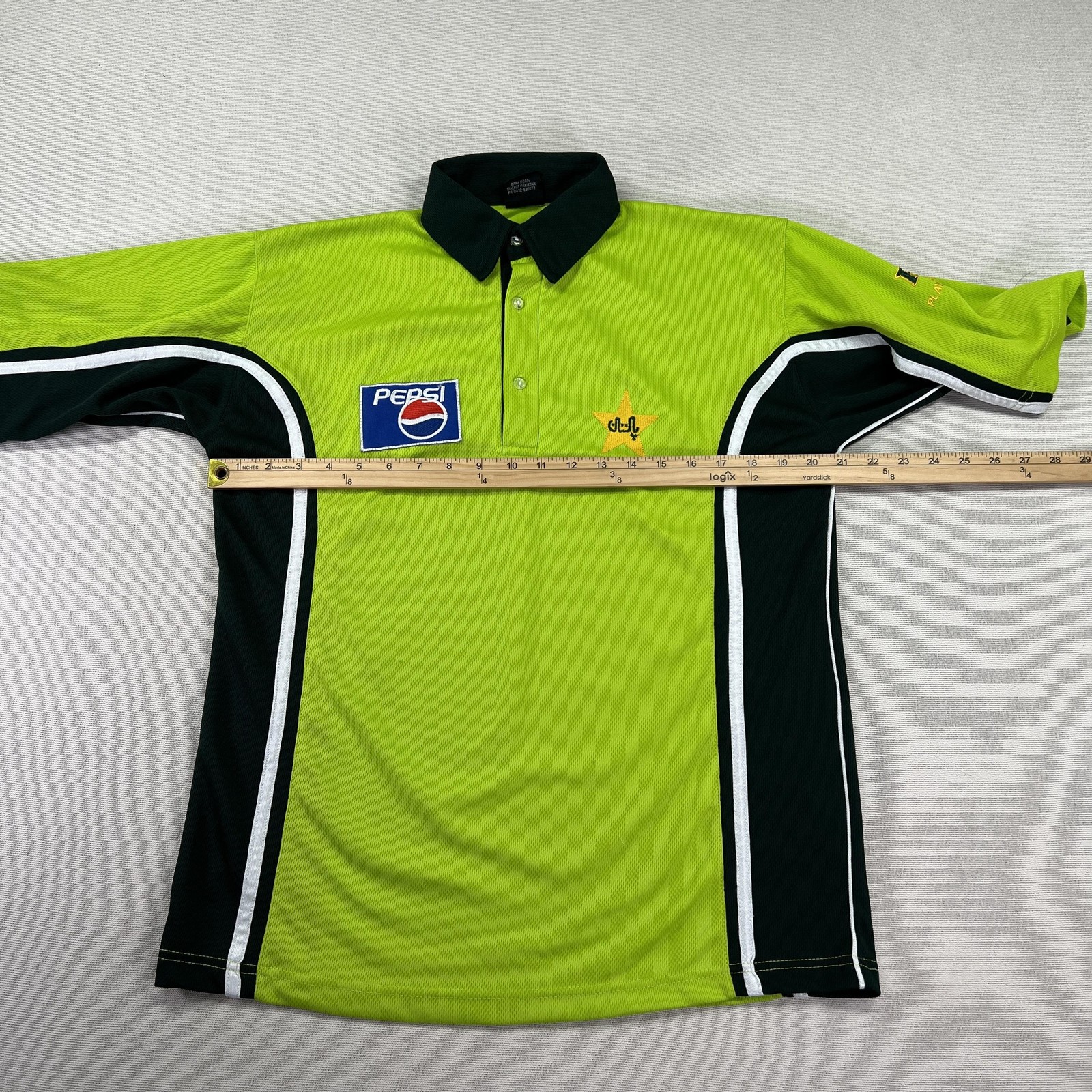 Pakistan Cricket Team Jersey Mens M Green Cricket Player House Pepsi Sponsor