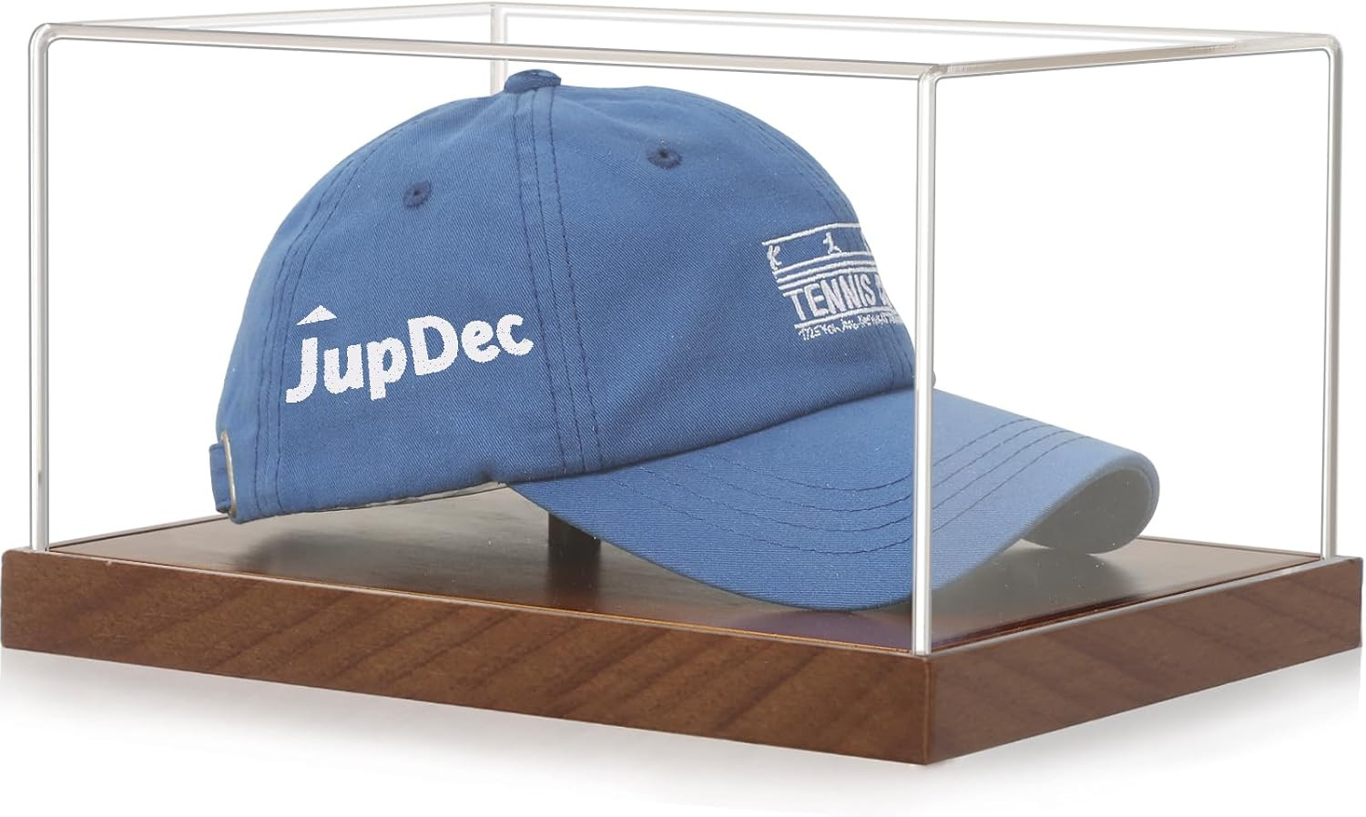 Hat Display Case,Clear Acrylic Baseball Cap Display Box Stand with UV Protection