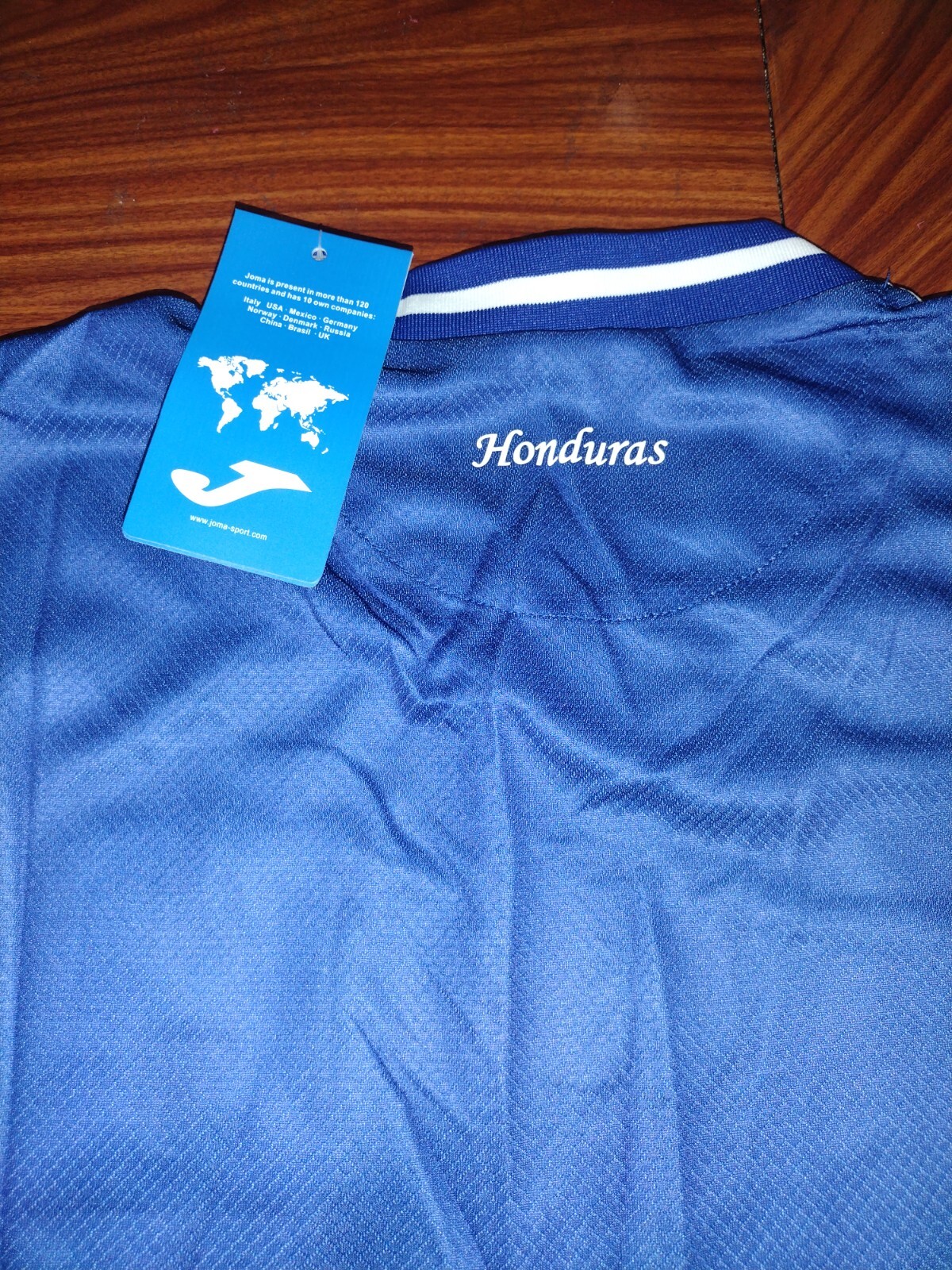 JOMA HONDURAS THIRD JERSEY 2024 WHITE/BLUE ALL SIZES AVAILABLE