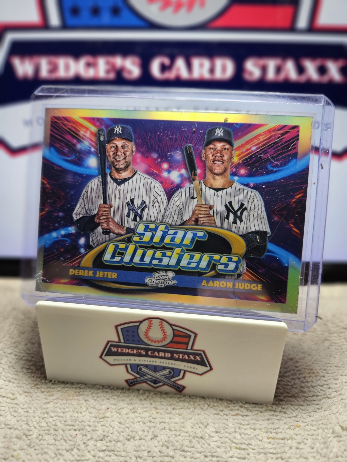 2025 Topps Cosmic Chrome Derek Jeter Aaron Judge Star Clusters Yankees #DSC-1
